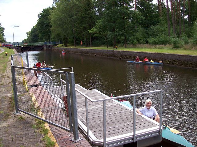 Ausstieg in der Schleuse